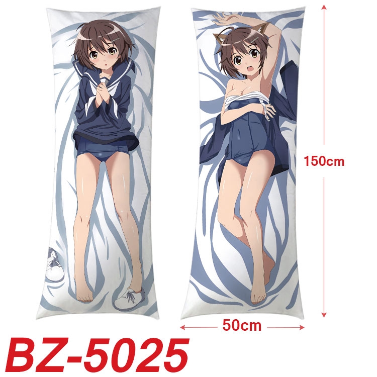 Strike Witches Anime sexy equal body double-sided printed pillow 150x50cm NO FILLING