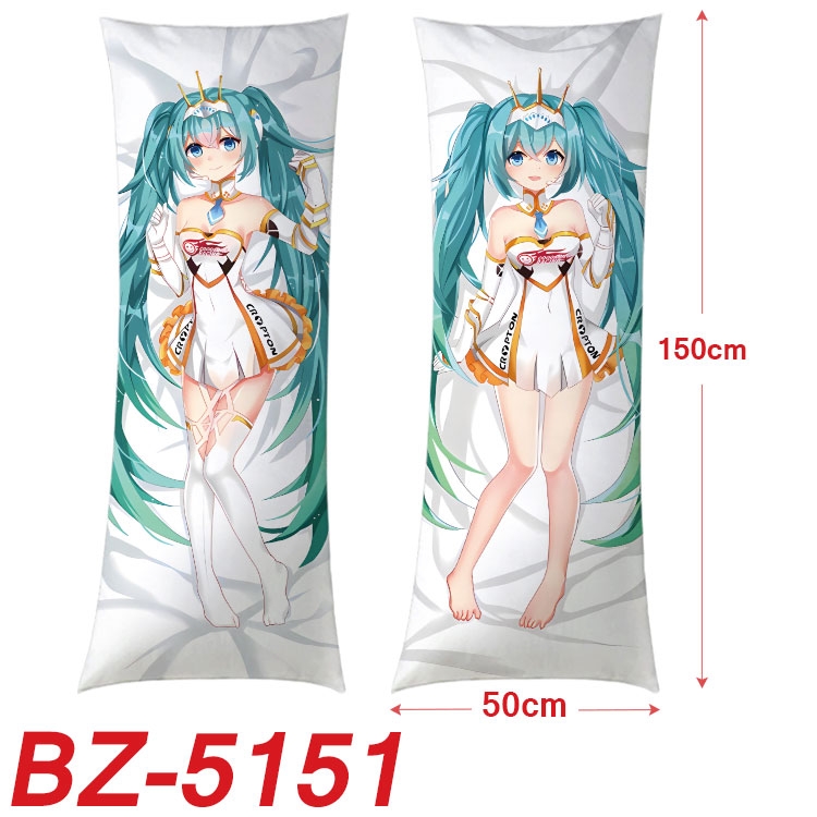 Hatsune Miku Anime sexy equal body double-sided printed pillow 150x50cm NO FILLING