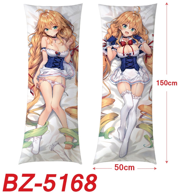 Azur Lane Anime sexy equal body double-sided printed pillow 150x50cm NO FILLING