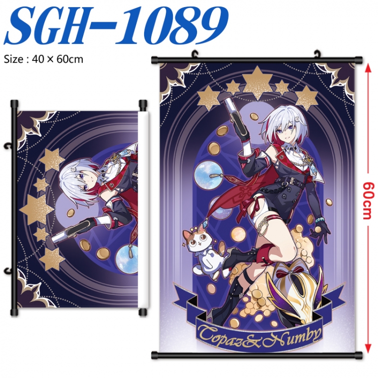 Honkai: Star Rail Anime digital printed pole style hanging picture Wall Scroll 40x60cm  SGH-1089