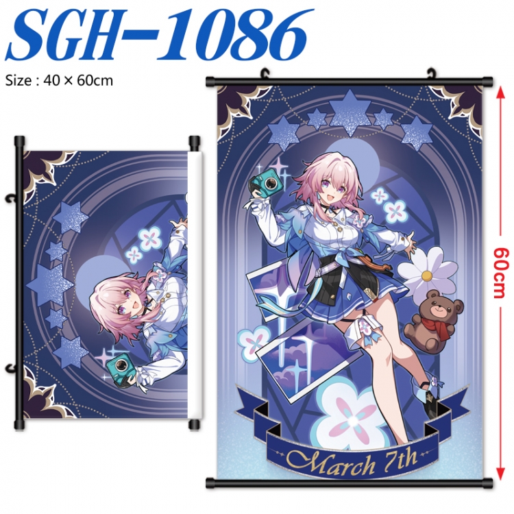 Honkai: Star Rail Anime digital printed pole style hanging picture Wall Scroll 40x60cm SGH-1086