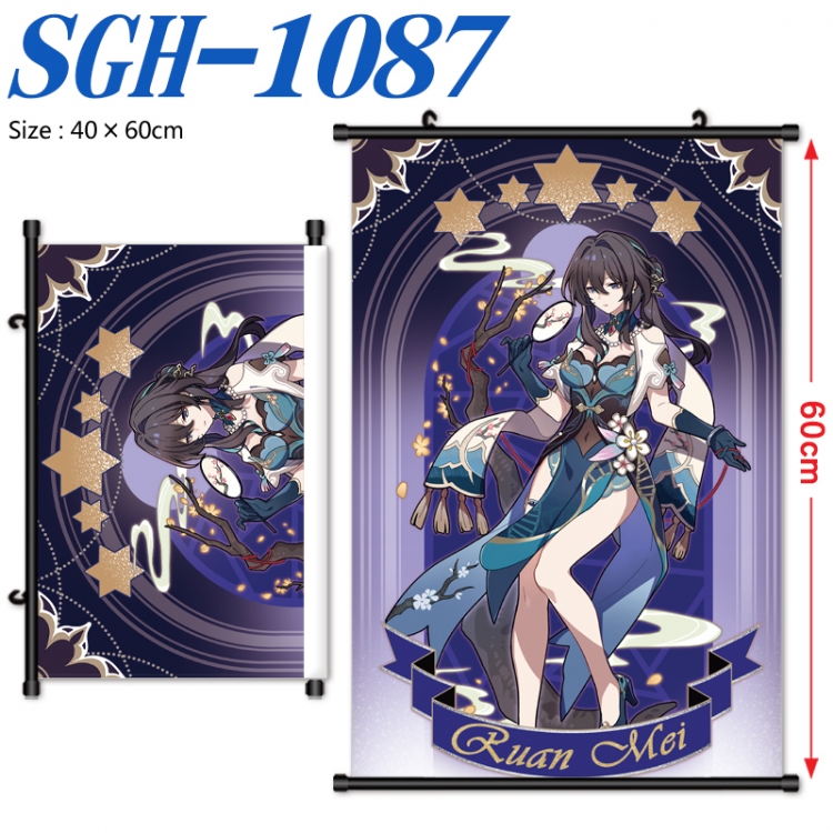 Honkai: Star Rail Anime digital printed pole style hanging picture Wall Scroll 40x60cm  SGH-1087