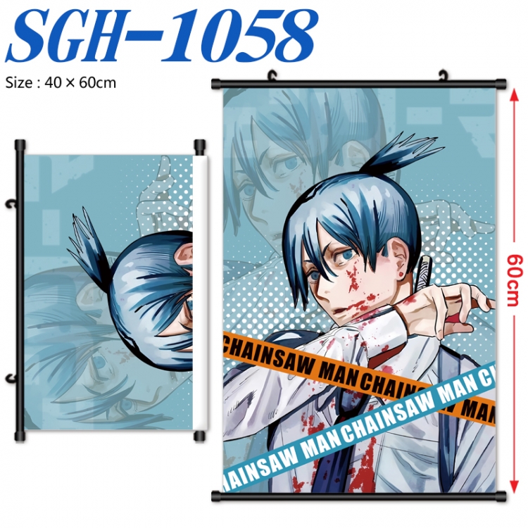 Chainsaw man Anime digital printed pole style hanging picture Wall Scroll 40x60cm SGH-1058