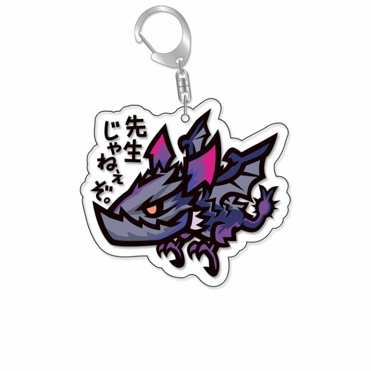 Monster Hunter Anime Acrylic Keychain Charm price for 5 pcs 16908