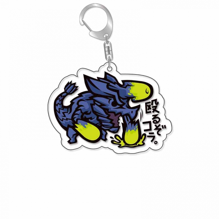 Monster Hunter Anime Acrylic Keychain Charm price for 5 pcs 16904