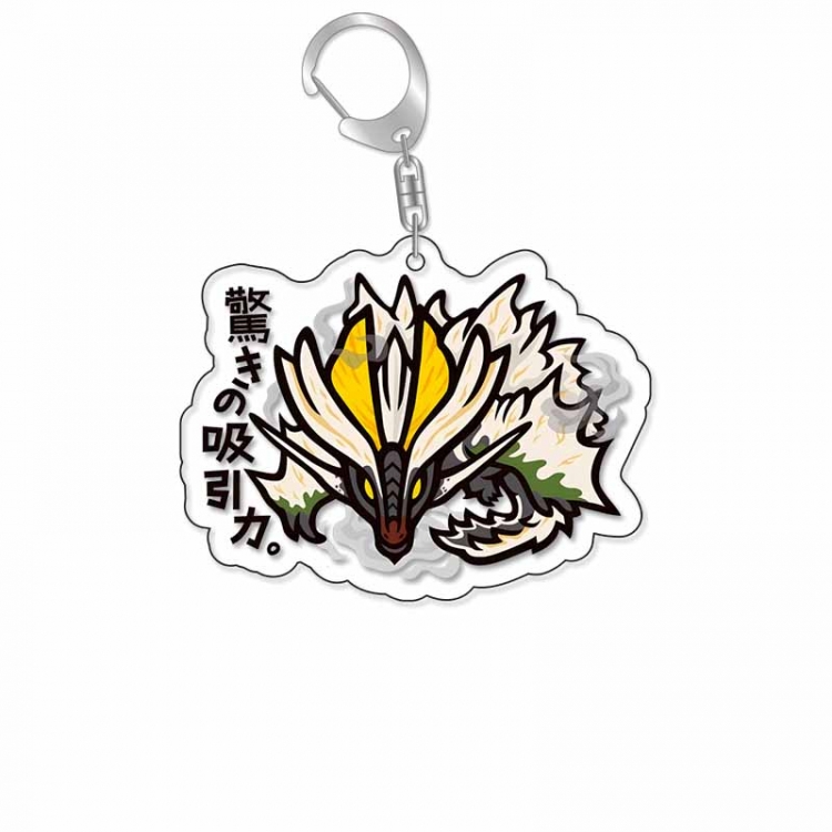 Monster Hunter Anime Acrylic Keychain Charm price for 5 pcs 16905