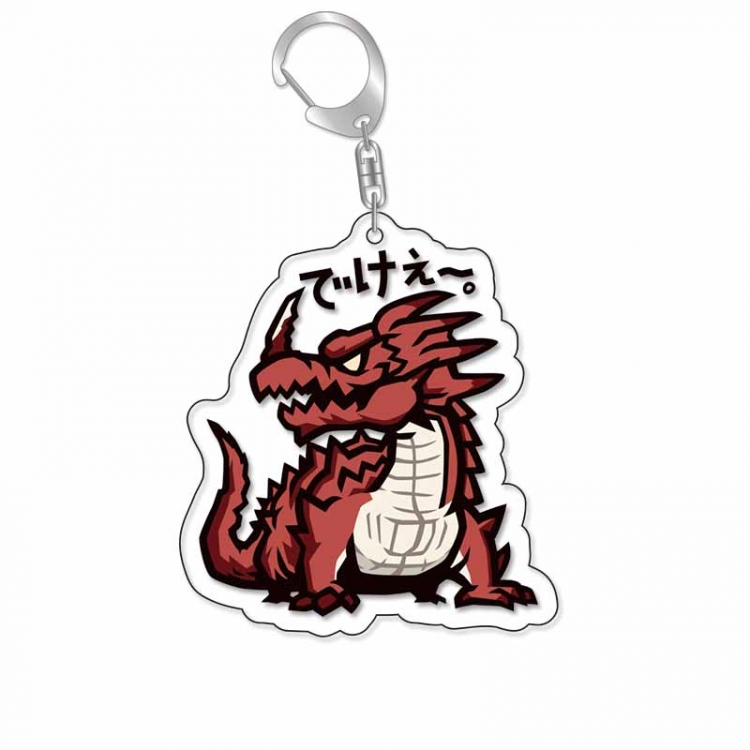 Monster Hunter Anime Acrylic Keychain Charm price for 5 pcs 16914