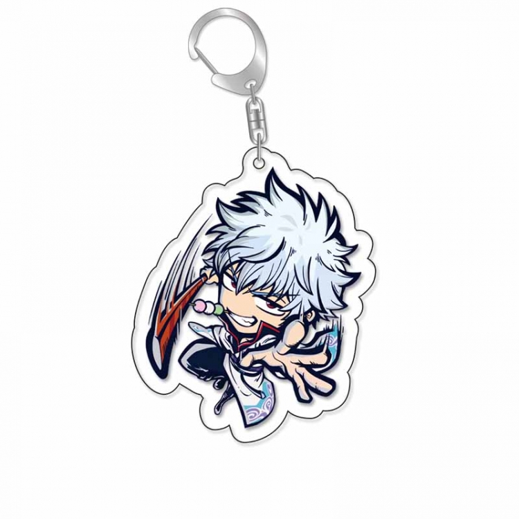 Gintama Anime Acrylic Keychain Charm price for 5 pcs 16951