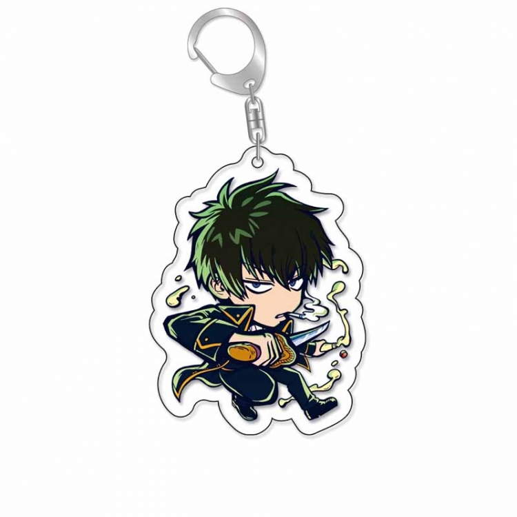 Gintama Anime Acrylic Keychain Charm price for 5 pcs 16954