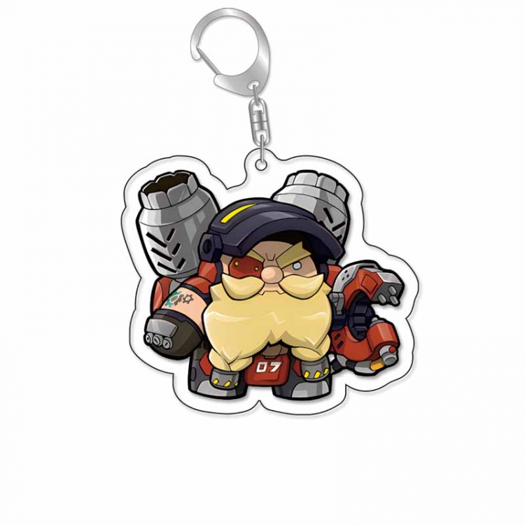 Overwatch Anime Acrylic Keychain Charm price for 5 pcs 16982