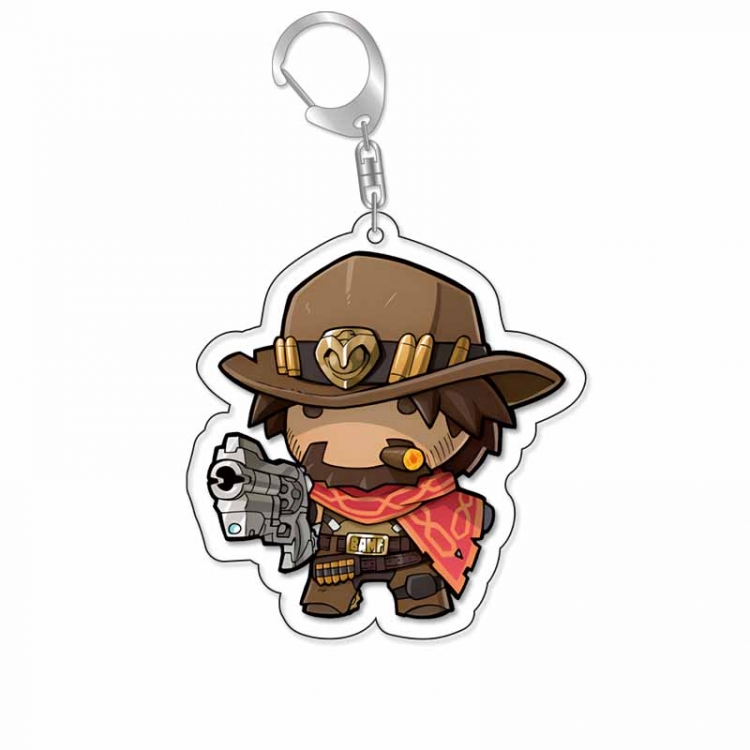 Overwatch Anime Acrylic Keychain Charm price for 5 pcs 16971