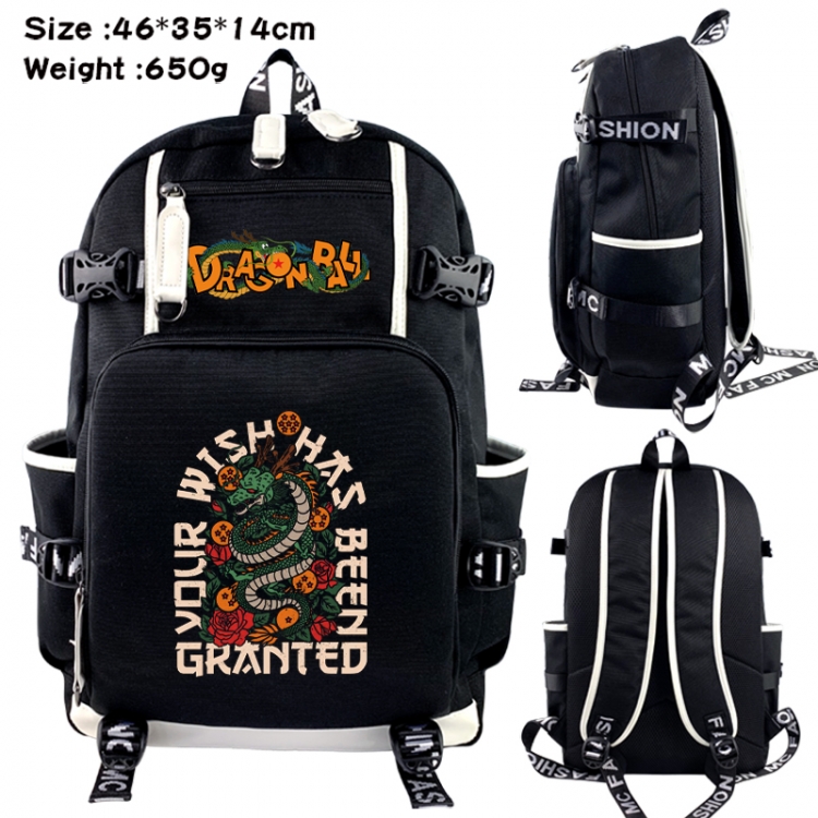 DRAGON BALL Data USB backpack Cartoon printed student backpack 46X35X14CM 650G