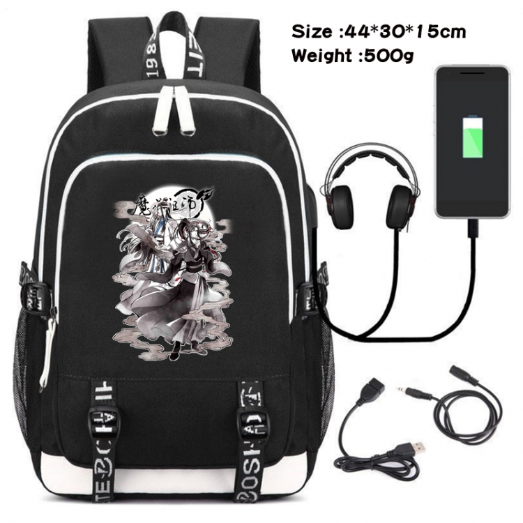 The wizard of the de Game Canvas Backpack Waterproof School Bag 44X30X15CM 500G