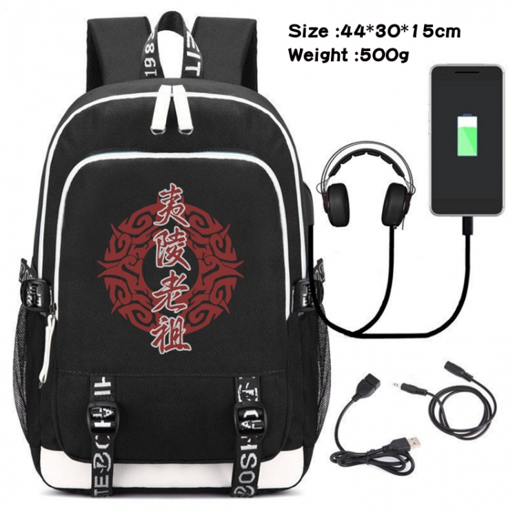 The wizard of the de Game Canvas Backpack Waterproof School Bag 44X30X15CM 500G