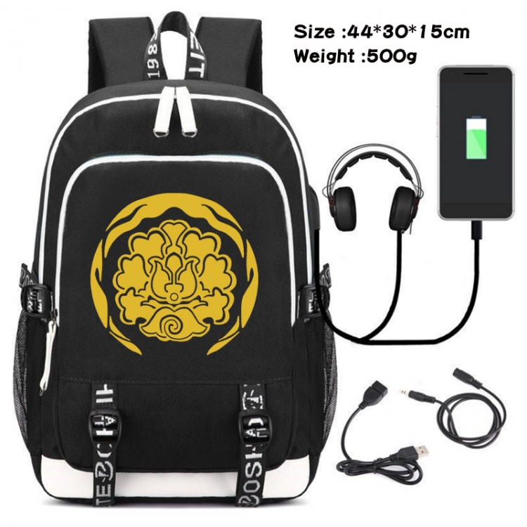 The wizard of the de Game Canvas Backpack Waterproof School Bag 44X30X15CM 500G