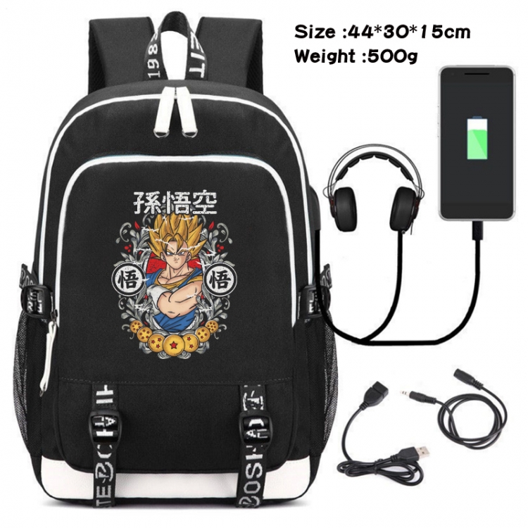 DRAGON BALL Game Canvas Backpack Waterproof School Bag 44X30X15CM 500G