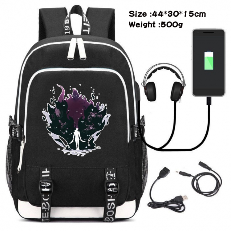 Solo Leveling:Arise Game Canvas Backpack Waterproof School Bag 44X30X15CM 500G