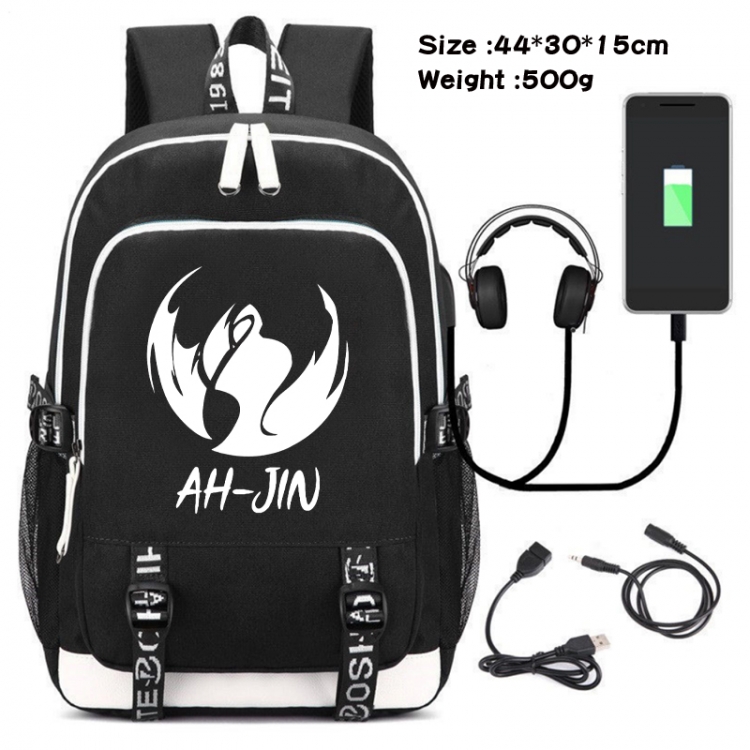 Solo Leveling:Arise Game Canvas Backpack Waterproof School Bag 44X30X15CM 500G