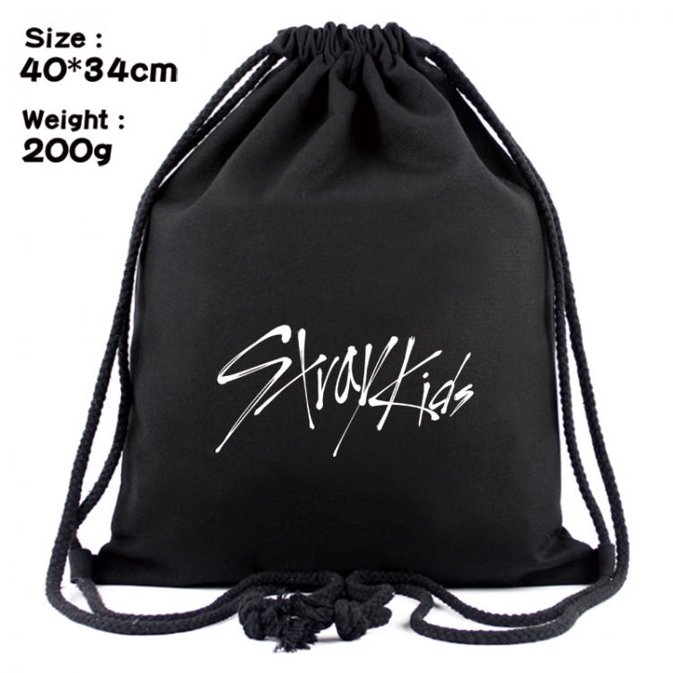 straykids Anime Coloring Book Drawstring Backpack 40X34cm 200g