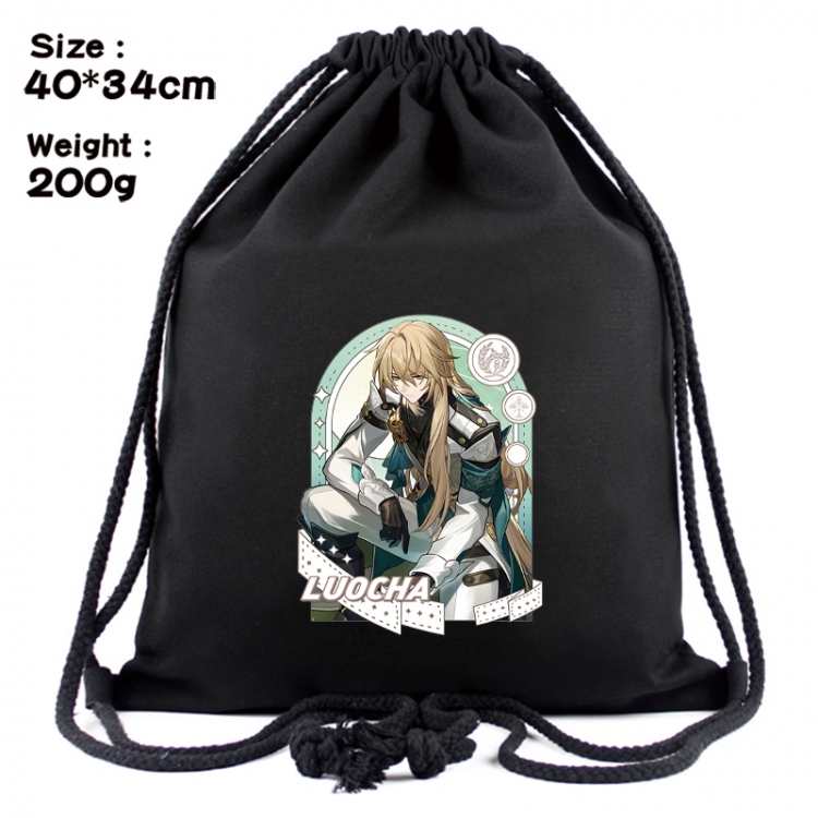 Honkai: Star Rail Anime Coloring Book Drawstring Backpack 40X34cm 200g