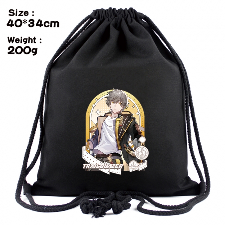 Honkai: Star Rail Anime Coloring Book Drawstring Backpack 40X34cm 200g