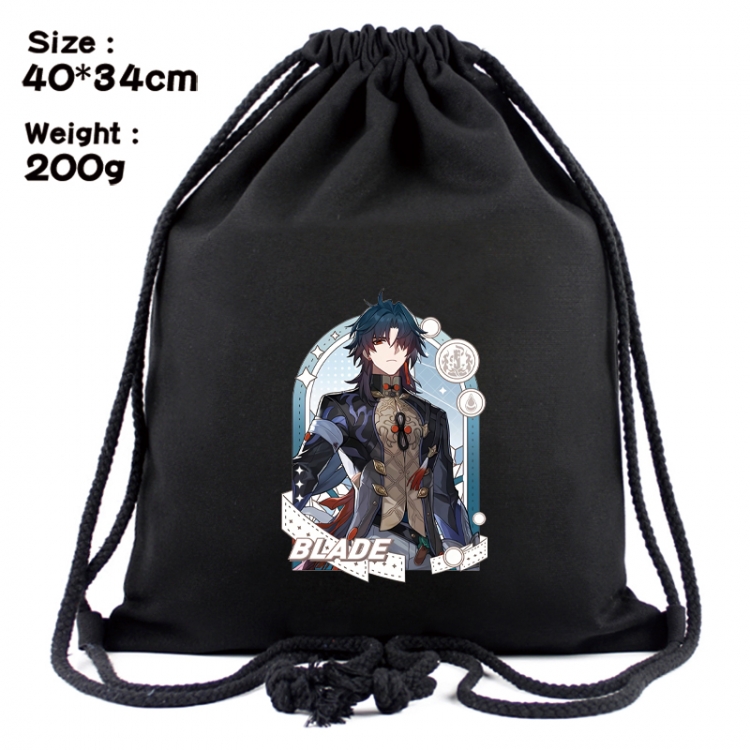 Honkai: Star Rail Anime Coloring Book Drawstring Backpack 40X34cm 200g