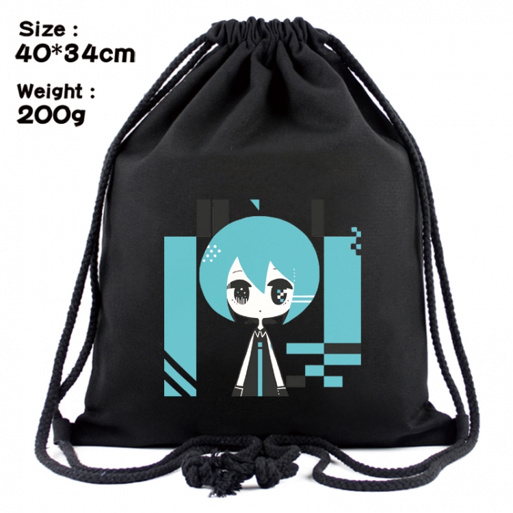 Hatsune Miku Anime Coloring Book Drawstring Backpack 40X34cm 200g