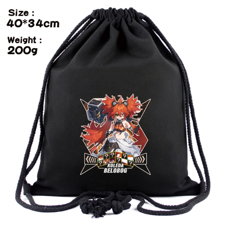 Zenless Zone Zero Anime Coloring Book Drawstring Backpack 40X34cm 200g