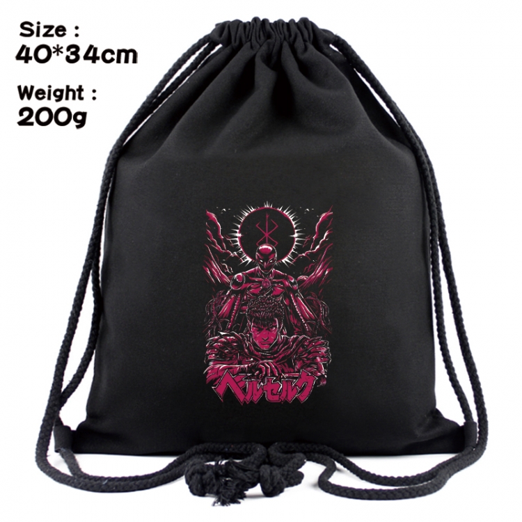 Berserk Anime Coloring Book Drawstring Backpack 40X34cm 200g