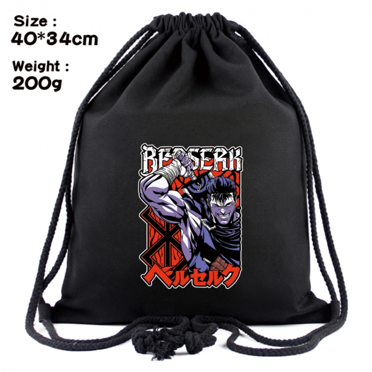 Berserk Anime Coloring Book Drawstring Backpack 40X34cm 200g