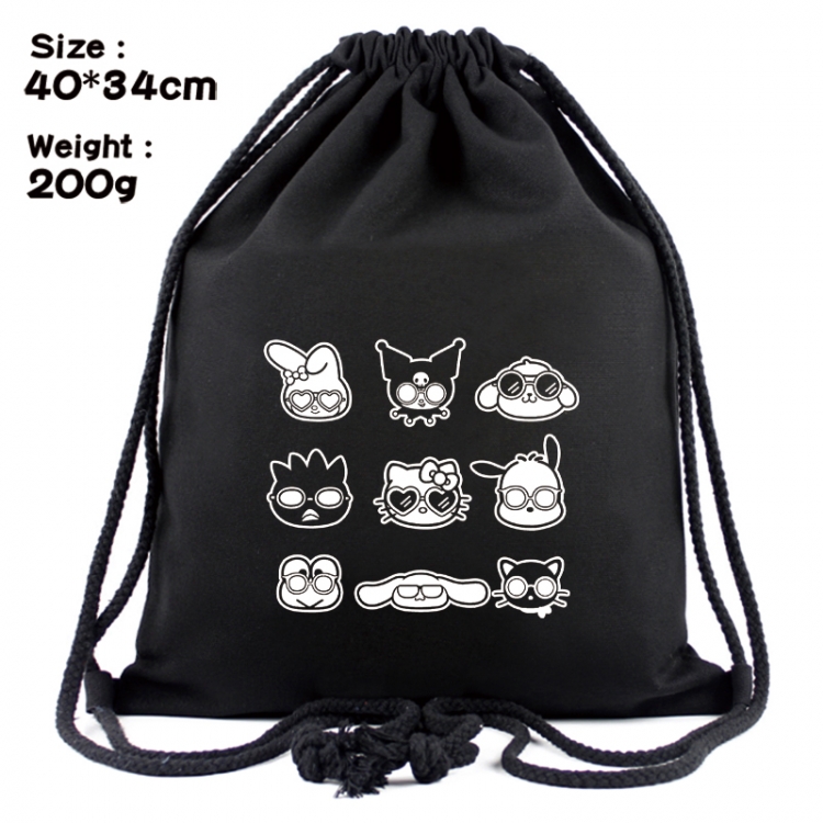 sanrio Anime Coloring Book Drawstring Backpack 40X34cm 200g