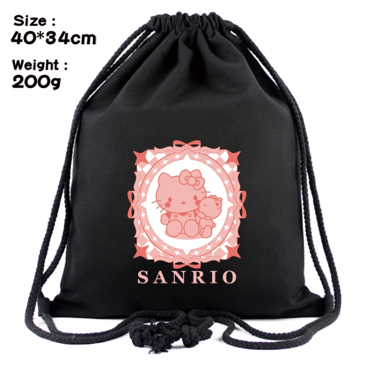 sanrio Anime Coloring Book Drawstring Backpack 40X34cm 200g