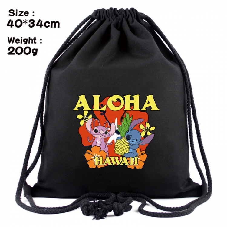 Lilo & Stitch Anime Coloring Book Drawstring Backpack 40X34cm 200g