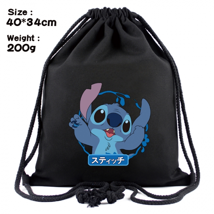 Lilo & Stitch Anime Coloring Book Drawstring Backpack 40X34cm 200g