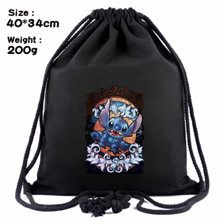 Lilo & Stitch Anime Coloring Book Drawstring Backpack 40X34cm 200g