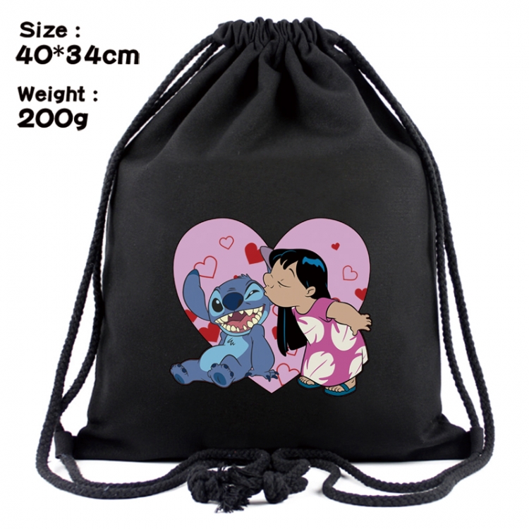 Lilo & Stitch Anime Coloring Book Drawstring Backpack 40X34cm 200g