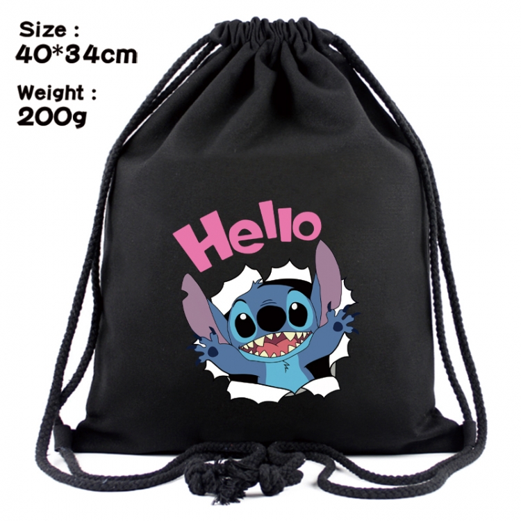 Lilo & Stitch Anime Coloring Book Drawstring Backpack 40X34cm 200g