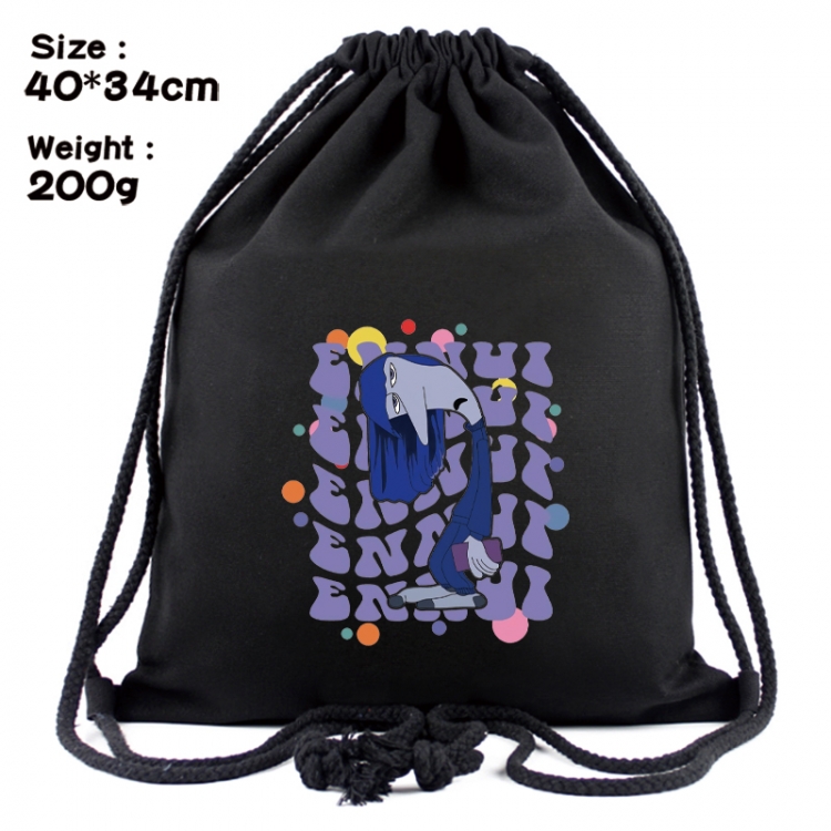 Inside Out Anime Coloring Book Drawstring Backpack 40X34cm 200g