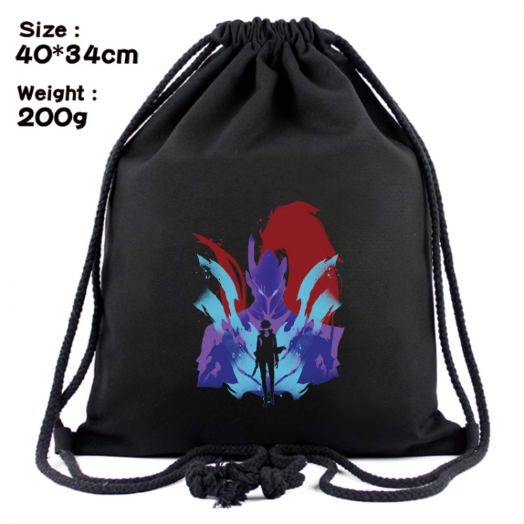 Solo Leveling:Arise Anime Coloring Book Drawstring Backpack 40X34cm 200g