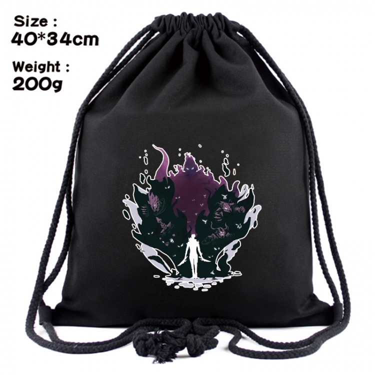 Solo Leveling:Arise Anime Coloring Book Drawstring Backpack 40X34cm 200g