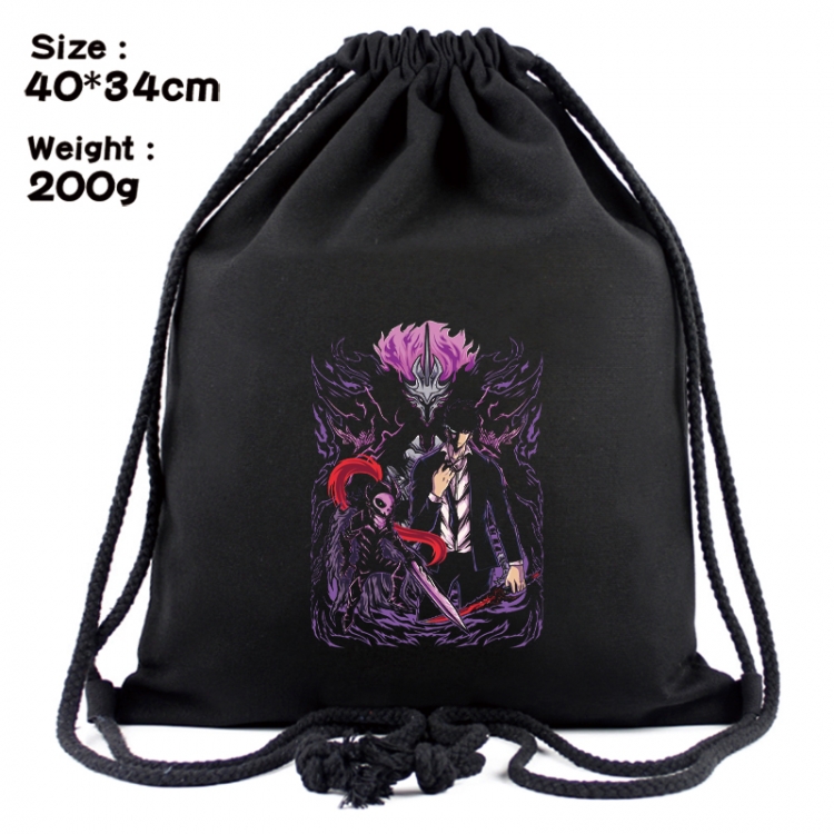 Solo Leveling:Arise Anime Coloring Book Drawstring Backpack 40X34cm 200g