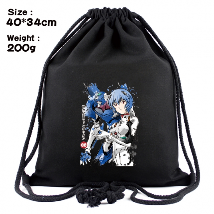 EVA Anime Coloring Book Drawstring Backpack 40X34cm 200g