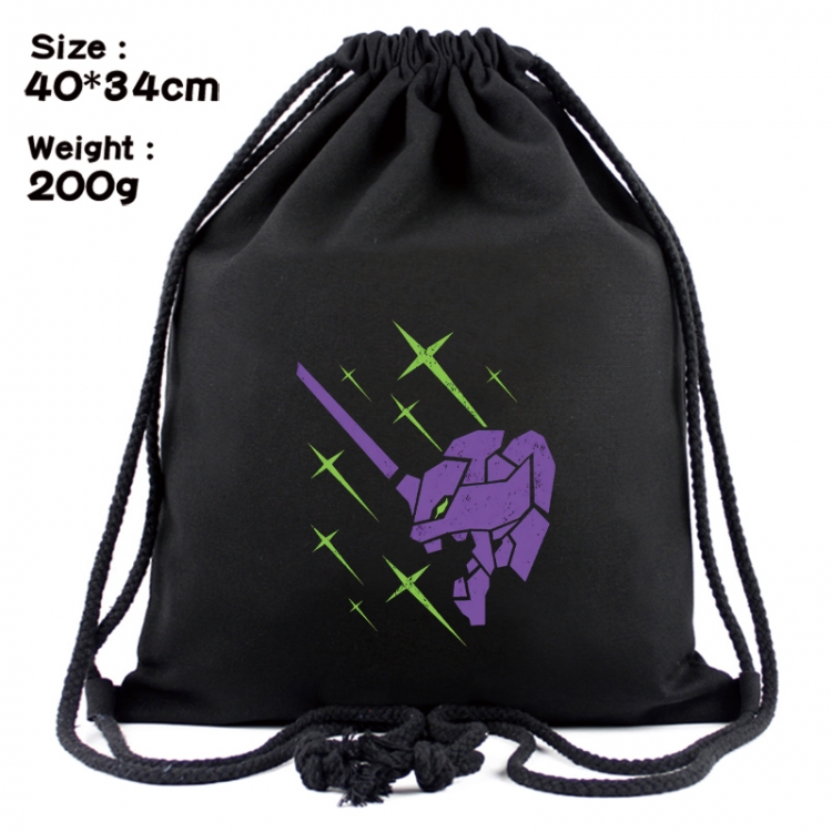 EVA Anime Coloring Book Drawstring Backpack 40X34cm 200g