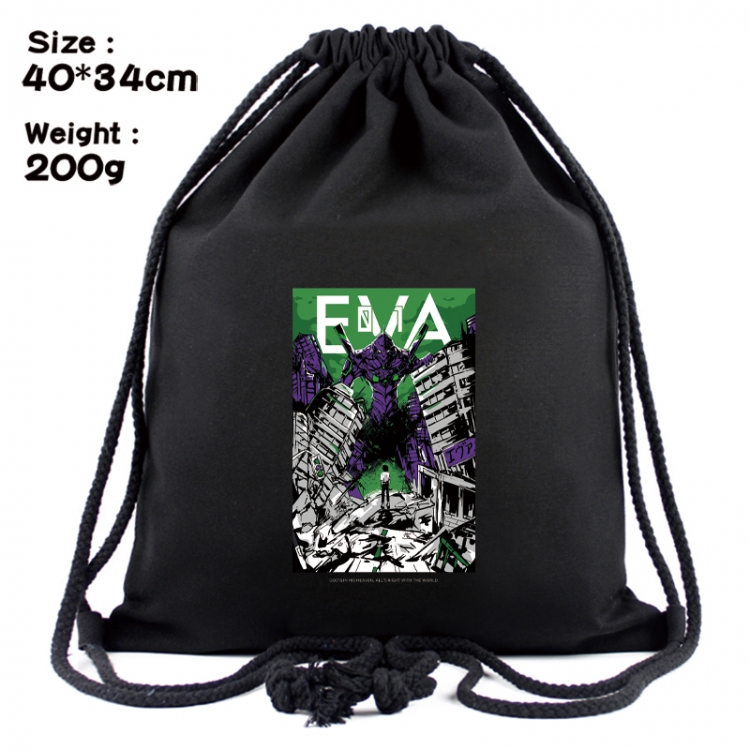 EVA Anime Coloring Book Drawstring Backpack 40X34cm 200g