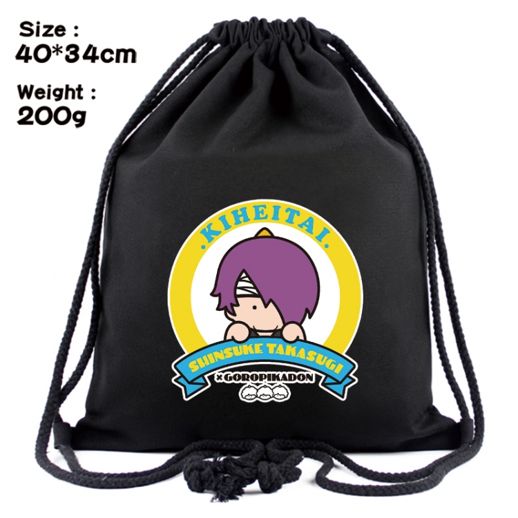 Gintama Anime Coloring Book Drawstring Backpack 40X34cm 200g