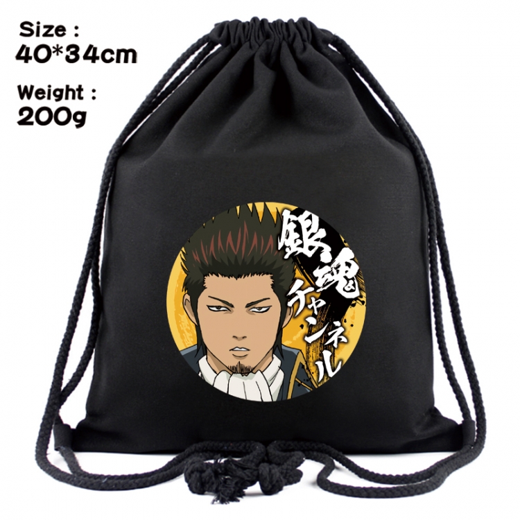 Gintama Anime Coloring Book Drawstring Backpack 40X34cm 200g