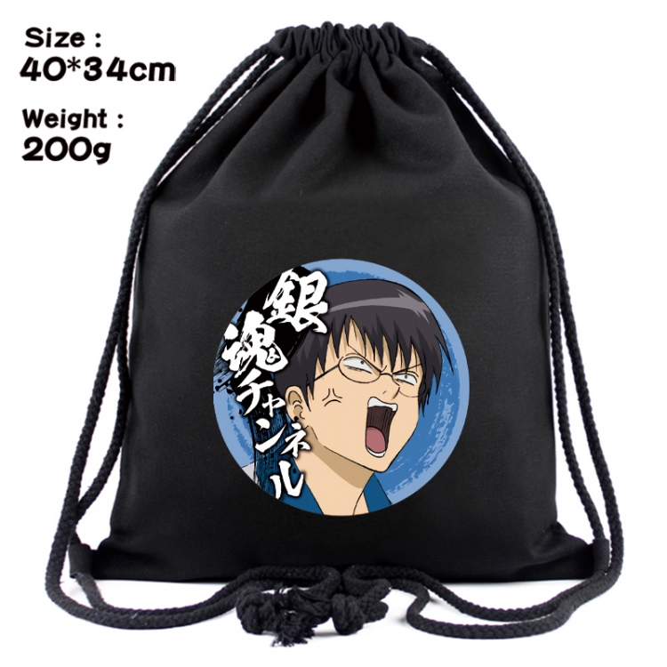 Gintama Anime Coloring Book Drawstring Backpack 40X34cm 200g