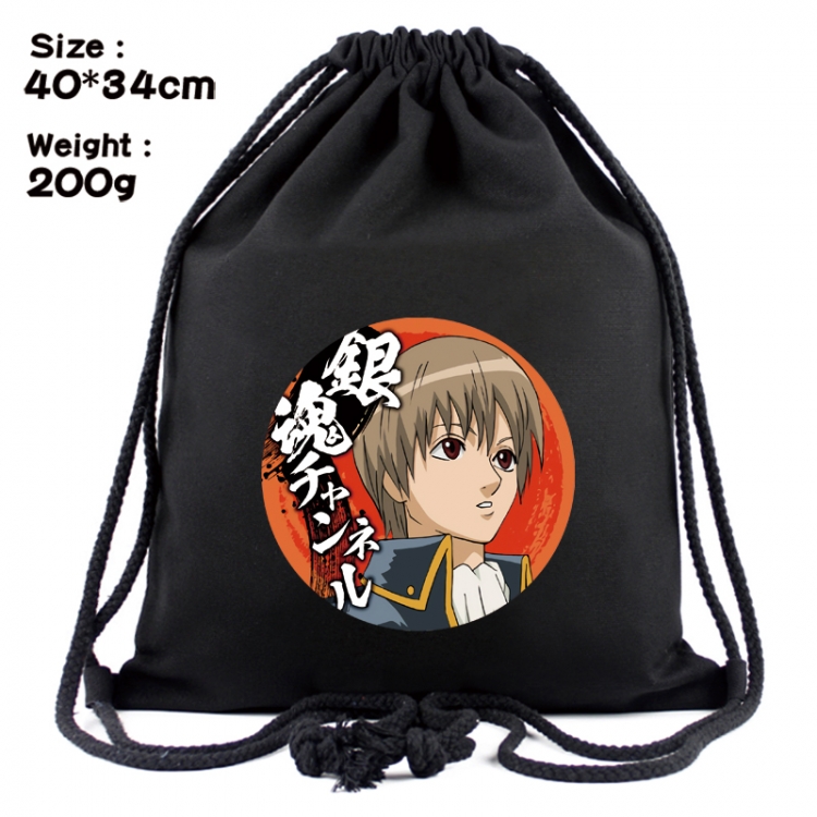 Gintama Anime Coloring Book Drawstring Backpack 40X34cm 200g