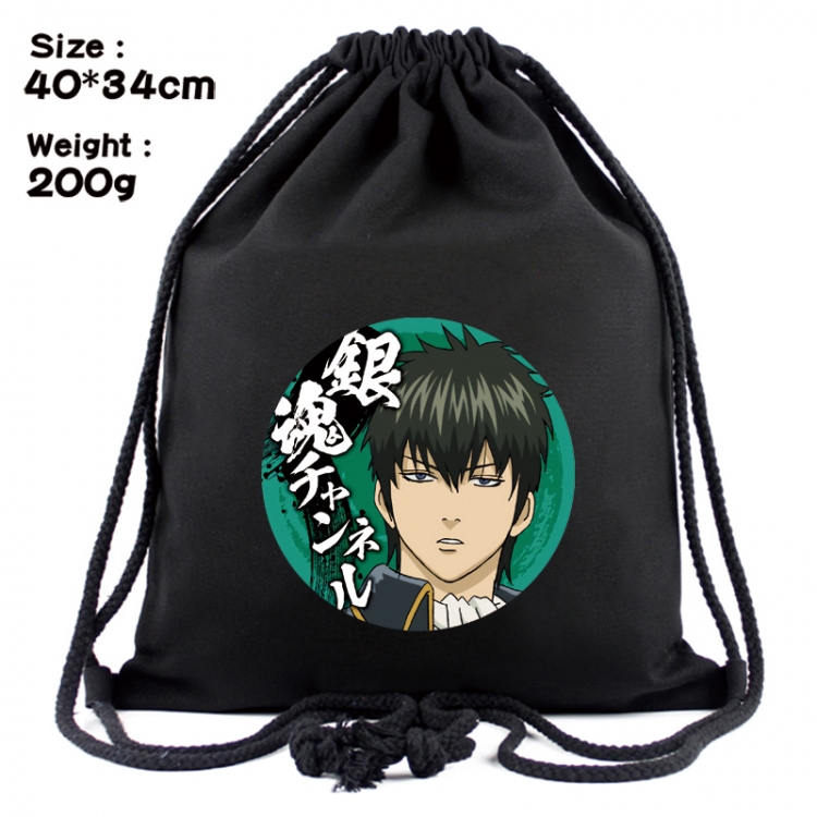 Gintama Anime Coloring Book Drawstring Backpack 40X34cm 200g