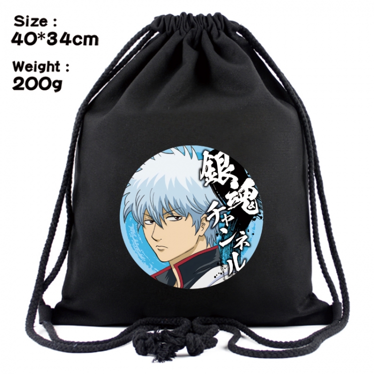 Gintama Anime Coloring Book Drawstring Backpack 40X34cm 200g